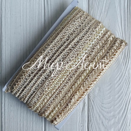 Тасьма Самоса, 1,8 см, бежева, моток 18 м