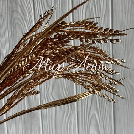 Ветка колосков (С30398), 67 см, золото, шт.