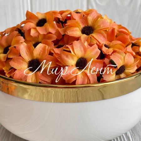 Маргаритка, 4 см, помаранчева, упаковка 200 шт.