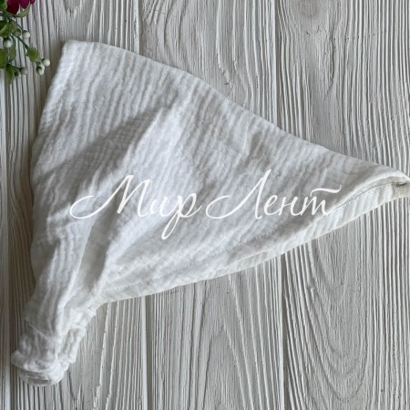 Муслінова косинка, 24х25 см, біла, шт.