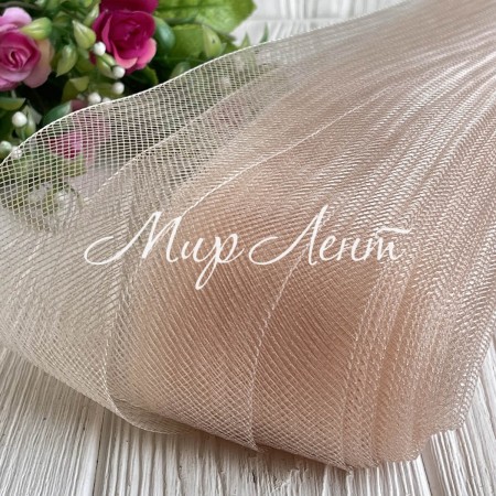 Регилин матовый, 6 см, бежевый, рулон 23 м