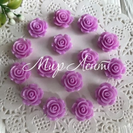 Серединка розочка, 1,5 см, сиреневый, упаковка 100 шт.