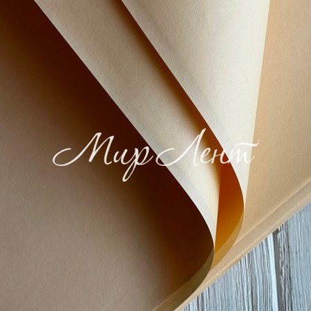 Бумага плотная в листах, 58х58 см, абрикосовый, упаковка 10 шт.