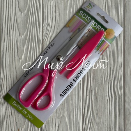 Ножницы, 22,5 см, светло-малиновые, шт.