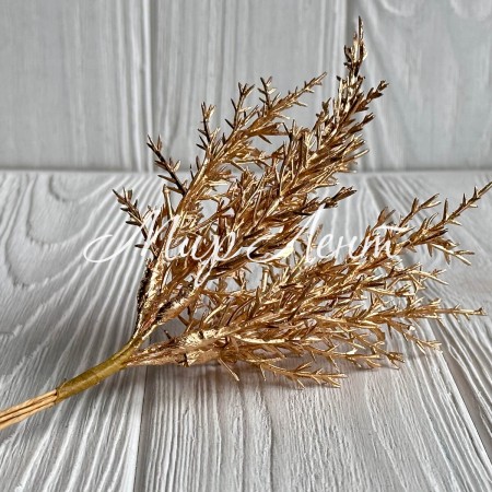 Веточка морозника, 20 см, золото, упаковка 60 шт.
