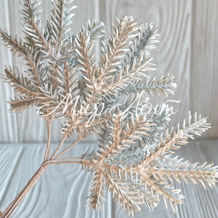 Добавка ели, 15 см, белая, упаковка 60 шт.