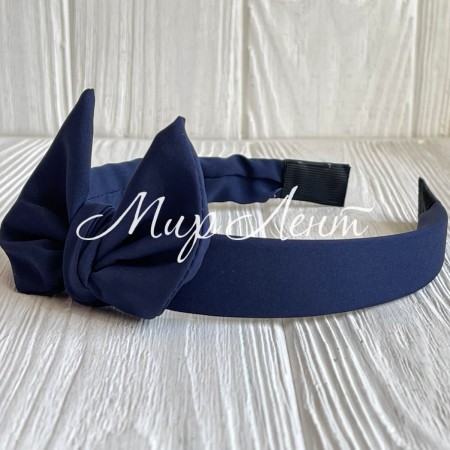 Обруч софт солоха однотонний, 2,5 см, сапфіровий, шт.