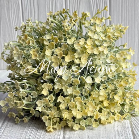 Ветка лимониума (С30485), 30 см, желтая, шт.