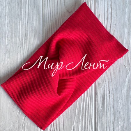 Повязка мустанг (широкая полоска) чалма, 20х11 см, красный, шт.