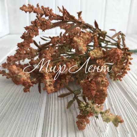 Ветка кувшинки, 37 см, светло-оранжевый, 1 шт.