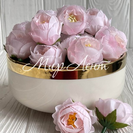 Бутон пиона, 4 см, нежно-розовый, упаковка 20 шт.