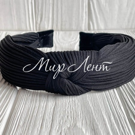 Обруч гофре, 4 см, чорний, шт.