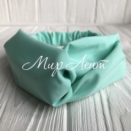 Повязка-переплет тканевая однотонная, 25 см, мятный, шт.