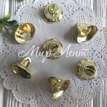 Дзвіночок металевий, 21 мм, золото, упаковка 1000 шт.