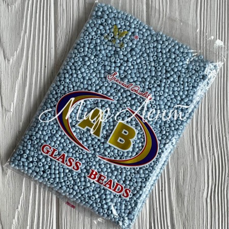 Бисер, размер 6/0, нежно-голубой (KQ674), упаковка 400 г