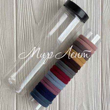 Резинка нейлон (колба), 4 см, пудрово-серая, упаковка 20 шт.