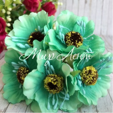 Мак, 4 см, мятный, упаковка 60 шт.