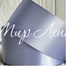 Атлас 5 см, светло-голубо-лиловый, рулон 33 м