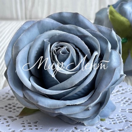 Бутон розы (С30289), 8 см, серый, упаковка 12 шт.
