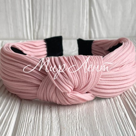 Обруч гофре, 4 см, пудрово-рожевий, шт.