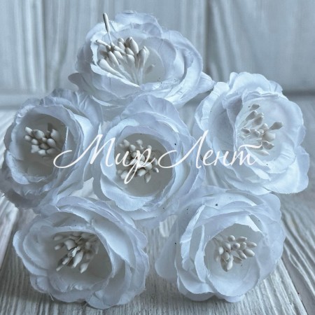 Гардения, 3,5 см, белая, упаковка 48 шт.