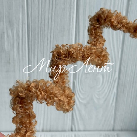 Плюшевая проволока (C10002), 15ммх100 см, карамельная, упаковка 5 шт.
