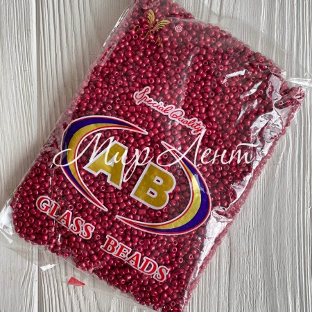 Бисер, размер 6/0, марсала (715), упаковка 400 г