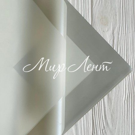 Калька з перламутровим кантом, 60х60 см, сіра, упаковка 20 шт.