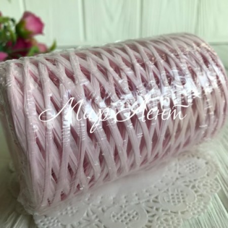 Рафия декоративная, 3 мм, светло-розовый, моток 50 г