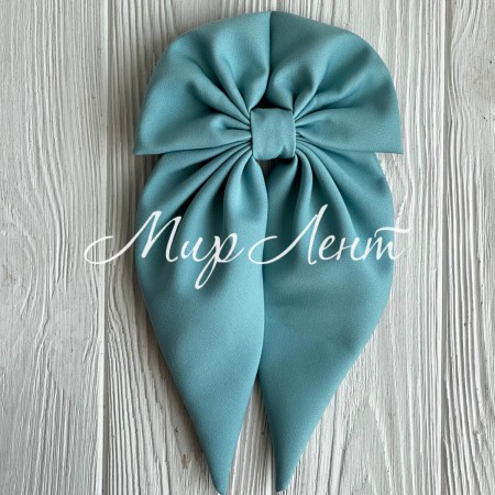 Бант платок креп (уточка), 14х23 см, тифанни, шт. 