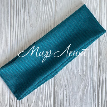 Повязка мустанг (широкая полоска) прямая, 21,5х7 см, изумрудный, шт.