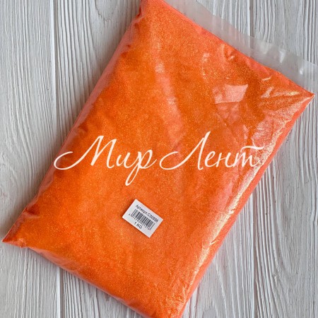 Присыпка глиттер, 1/96, оранжевый, упаковка 1 кг