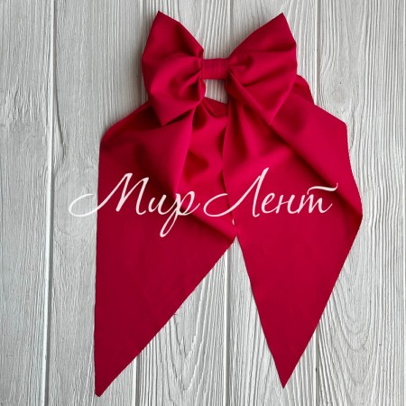 Бант платок софт большой, 14х35 см, малиновый, шт.