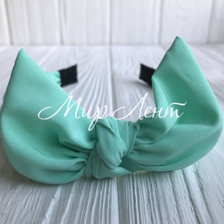 Обруч софт солоха однотонный, 2,5 см, мятный, шт.