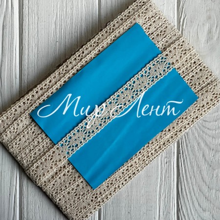 Кружево вязане (D30100 / 0018F), 2 см, молочне, рулон 13 м