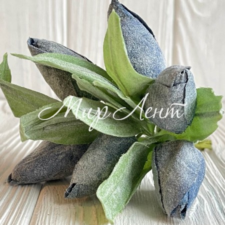 Тюльпаны в снегу, 13 см, сапфировый, упаковка 36 шт.