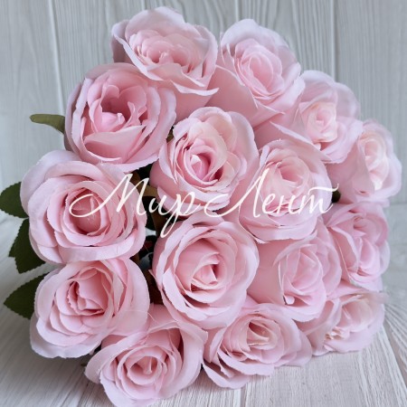 Букет роз (С30480), 40 см, светло-розовый, шт.