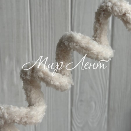 Плюшевая проволока (C10001), 20ммх100 см, серо-бежевая, упаковка 5 шт.