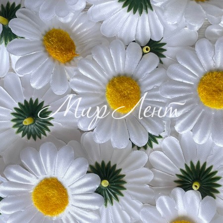 Бутон ромашки, 6 см, белая, упаковка 100 шт.
