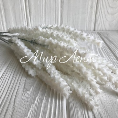 Гілка вереску пухнастого, 40 см, білий, 1 шт.