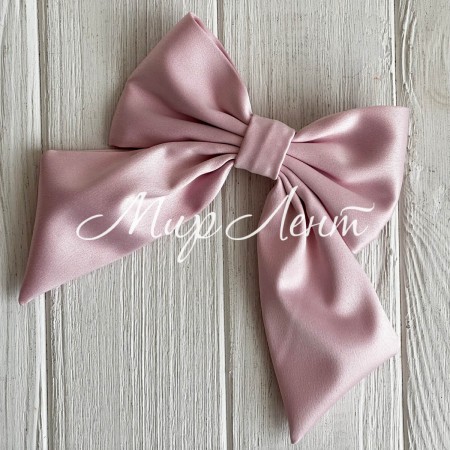 Атласный бант Поли, 14х16,5 см, светло-розовый, шт.