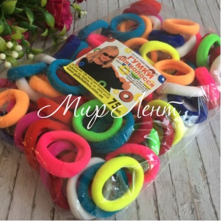 Гумка Калуш (велюрчік), 3,2 см, кольоровий мікс, упаковка 75 шт.