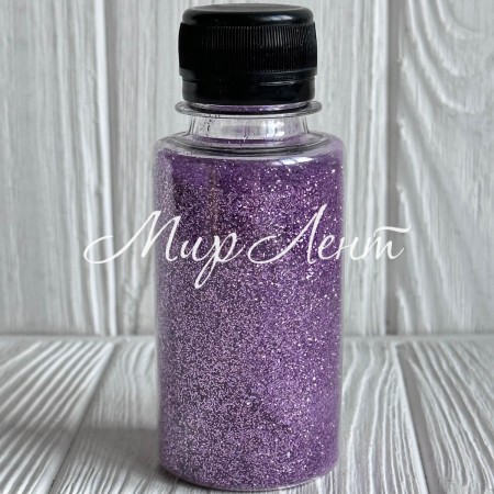 Присыпка глиттер (баночка), 1/96, розово-сиреневый, упаковка 100 г