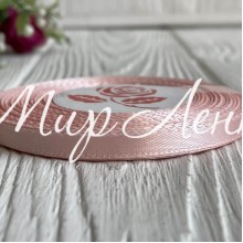 Атлас 0,6 см, ванильный, рулон 33 м