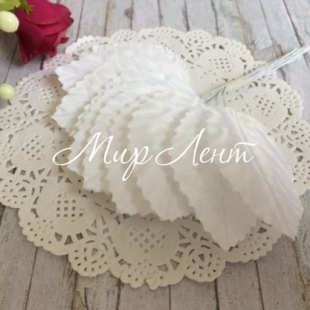 Листочок, 5 см, білий, упаковка 144 шт.