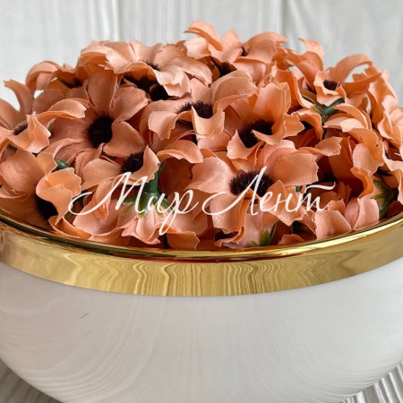 Маргаритка, 4 см, темно-персиковая, упаковка 200 шт.