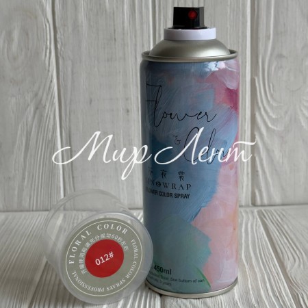 Спрей-фарба для квітів, 450 мл, червона, шт.