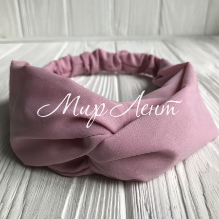 Повязка-переплет тканевая однотонная, 25 см, пудрово-розовый, шт.