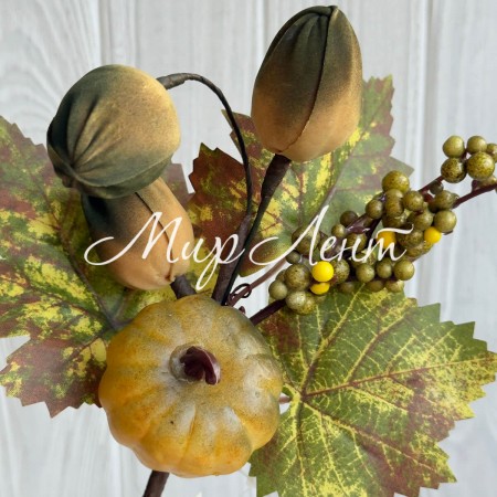 Осенняя веточка (С30530), 36 см, оливковая, шт.