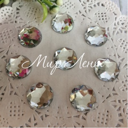 Коло з гранями, 16 мм, прозорий, упаковка 500 шт.